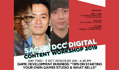 SAC3 DCC Digital Content Workshop - Games Development Business